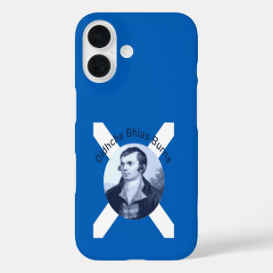 Oidhche Bhlas Burns Gaelic Blue-Color And Saltire iPhone 16 Case