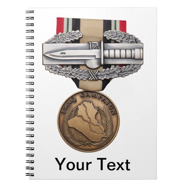 OIF Combat Action Badge Notebook (Front)