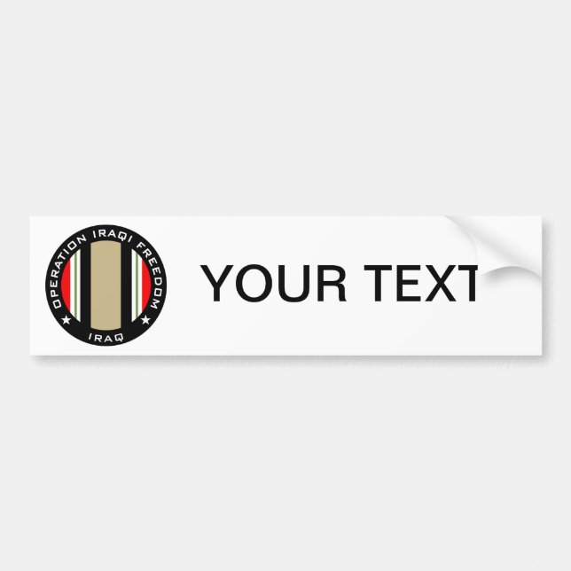 OIF Iraq Bumper Sticker (Front)