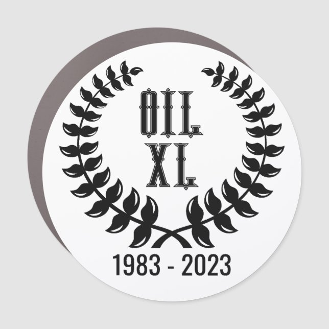 OIL 40th Anniversary Car Magnet (Front)
