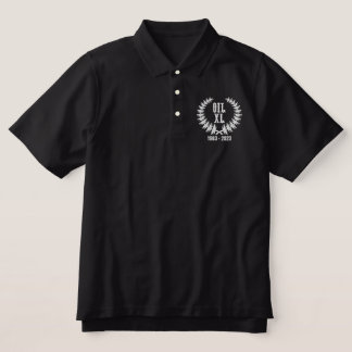OIL 40th Anniversary Men's Embroidered Polo - Dark