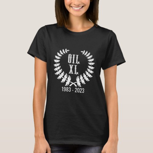 OIL 40th Anniversary Womens T_Shirt _ Dark