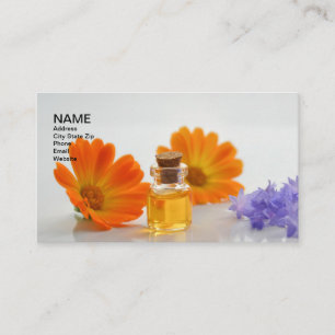 Oil and Flowers Business Card
