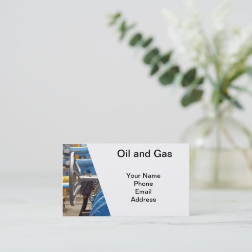 Oil and Gas Business Card Zazzle