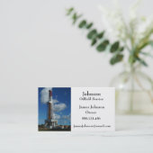 Oil And Gas Industry Business Cards (Standing Front)