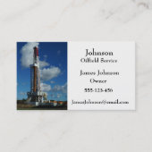Oil And Gas Industry Business Cards (Front)