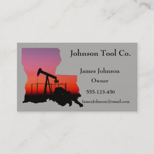 Oil And Gas Industry Business Cards Louisana