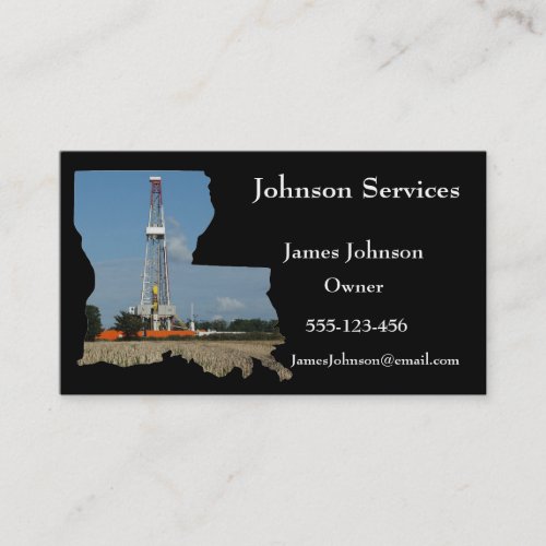 Oil And Gas Industry Business Cards Louisana