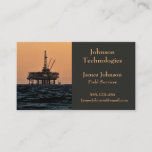 Oil And Gas Industry Business Cards Offshore