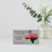 Oil And Gas Industry Business Cards Oil Pump Texas (Standing Front)