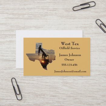 Oil And Gas Industry Business Cards Texas Shape by RODEODAYS at Zazzle