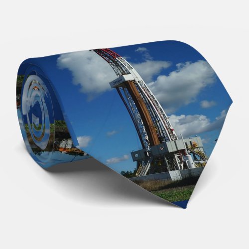 Oil and Gas Rig Print Necktie