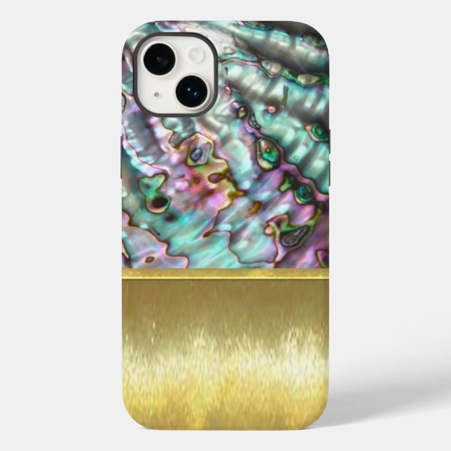 Oil and Water Abalone Shell iPhone Case (Back)