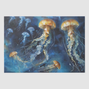 Oil Art Jellyfish Decoupage Tissue Paper