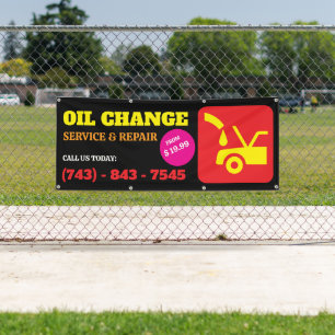 Oil Change Custom Banner