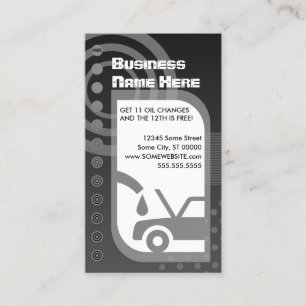 oil change loyalty card
