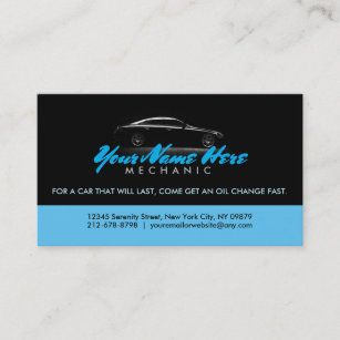 Oil Change Business Cards - Business Card Printing | Zazzle