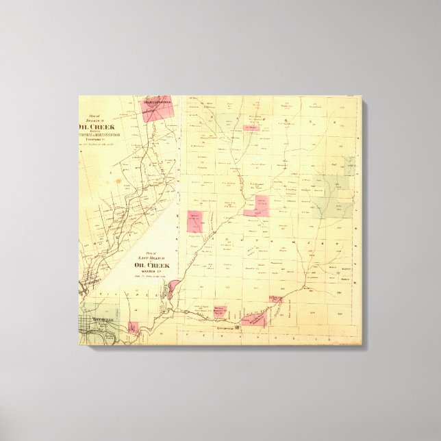 Oil Creek branches Canvas Print (Front)