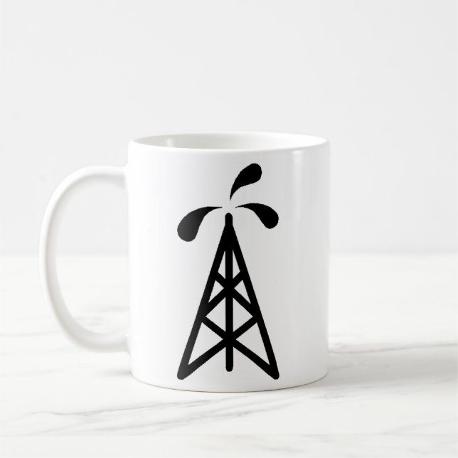 Oil Derrick Coffee Mug (Left)