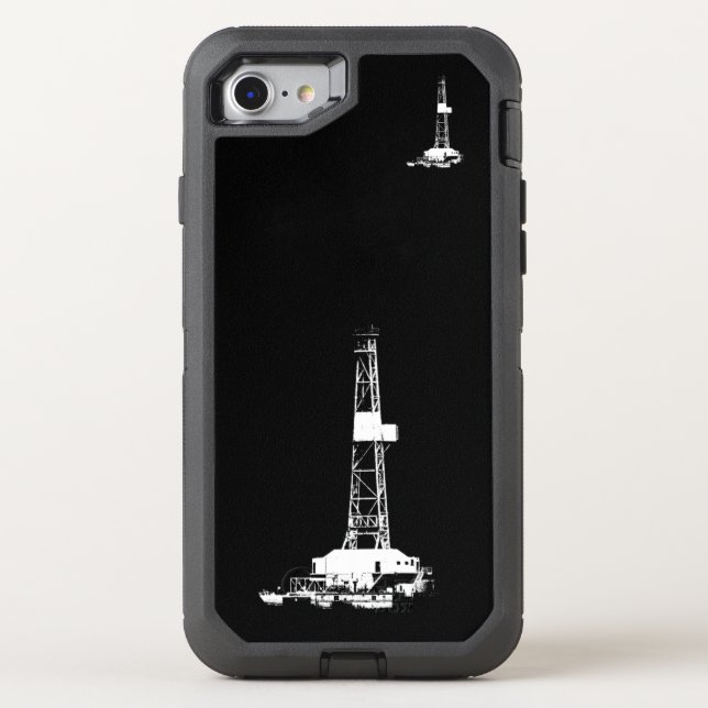 Oil Drilling Rig Otterbox iPhone Case (Back)