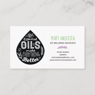 Essential Oil Business Cards : Essential Oil Business Card Template for Independent / An essential oils business has a sacred mission: