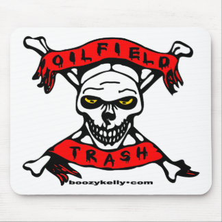 Oil Field Trash Skull  Mouse Mat
