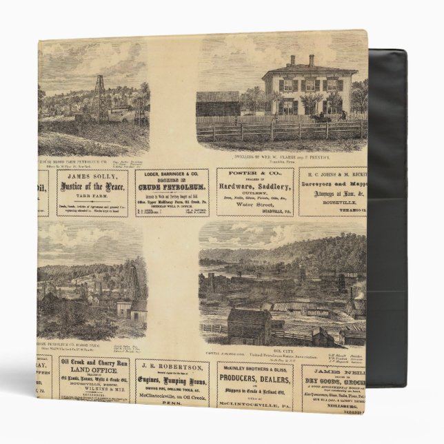 Oil fields, residence 3 ring binder (Front/Inside)