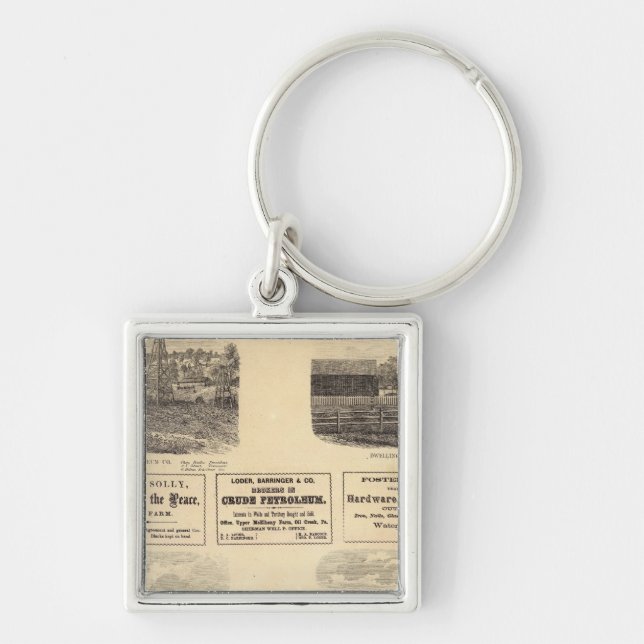 Oil fields, residence keychain (Front)