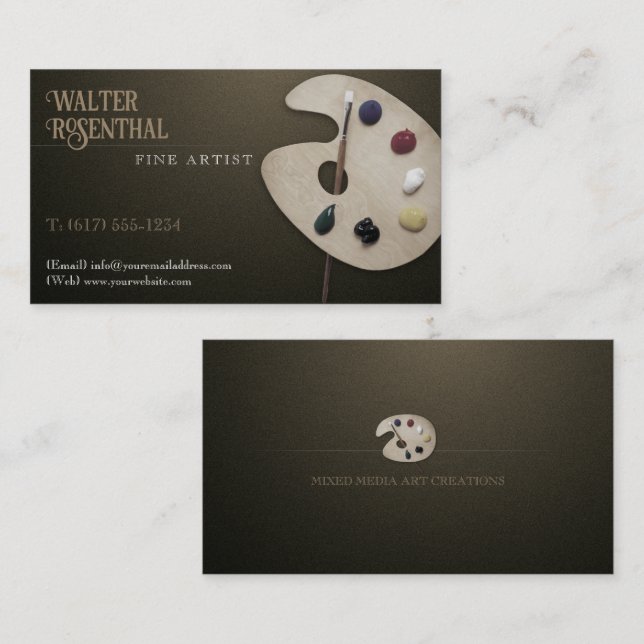 Oil Fine Artist | Professional Business Card (Front/Back)
