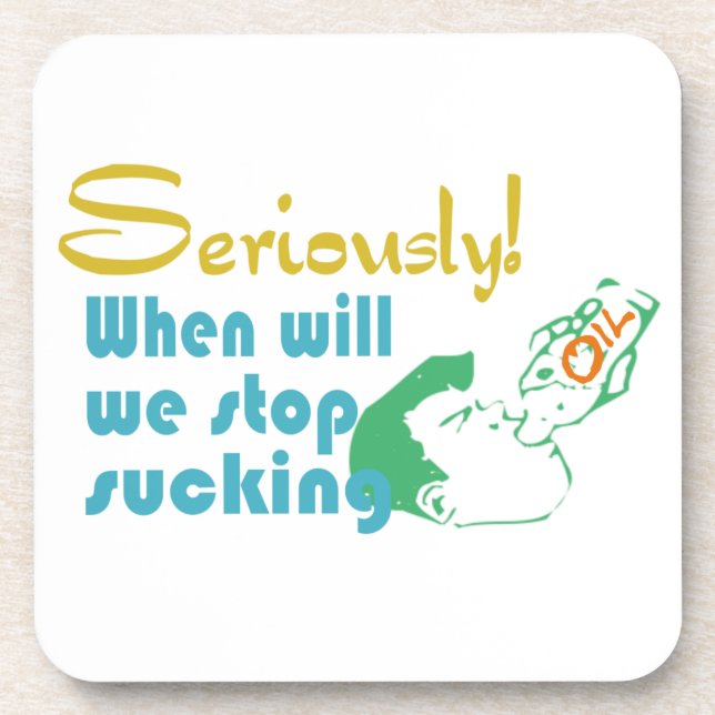 Oil Gas humor Cork Coaster (Front)