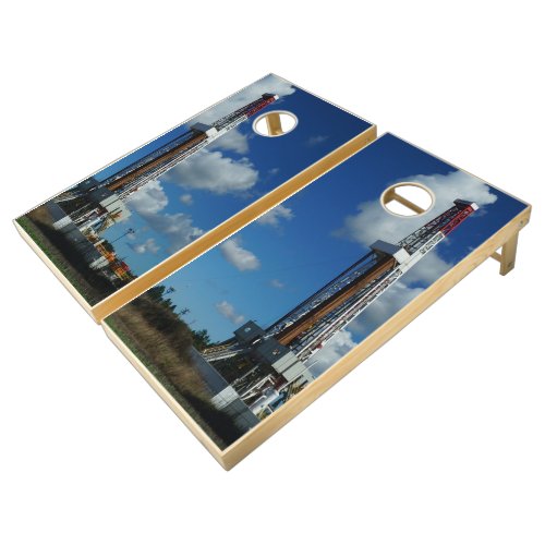 Oil Gas Rig Drilling On Corn Hole Game Board