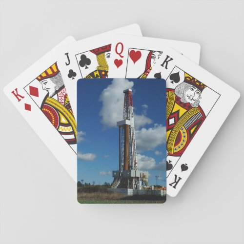 Oil Gas Rig Drilling Playing Cards
