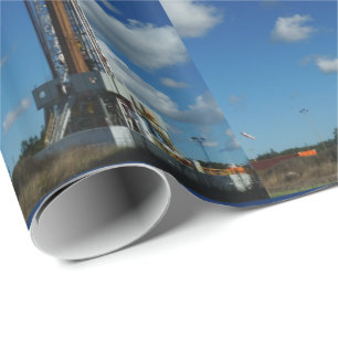 Oil Gas Rig Drilling Print Gift Wrapping Paper LG