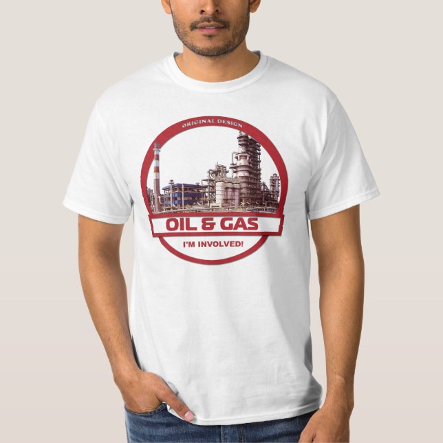 Oil & Gas - White T-Shirt (Front)