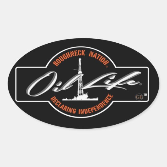OIL LIFE Oilfield Oval Sticker