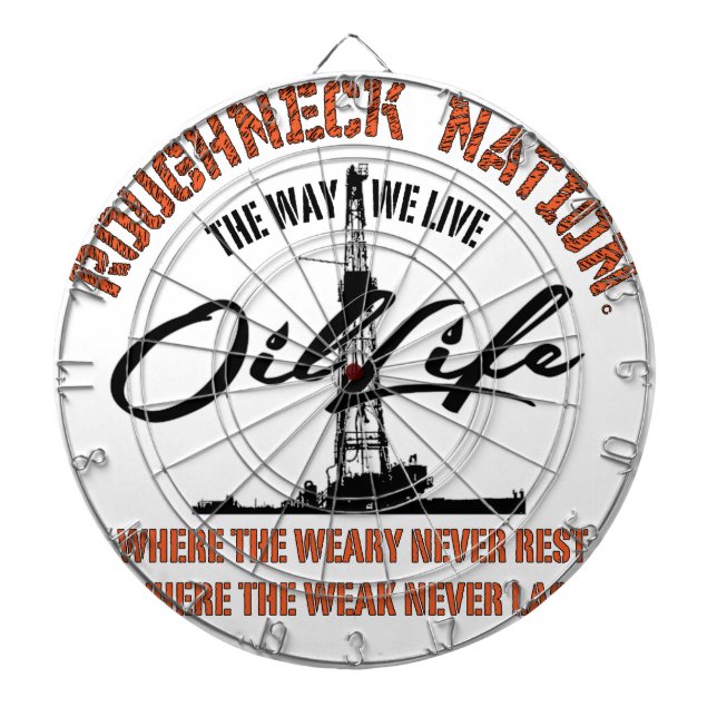 OIL LIFE Original Dartboard With Darts (Front)