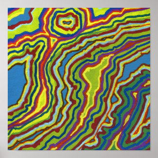Oil on Water by Patricia Corron Poster