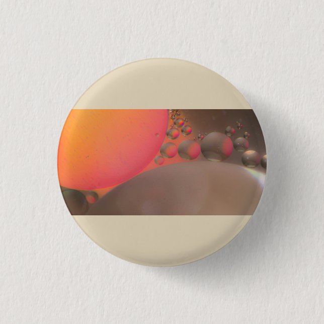 Oil on water pinback button (Front)