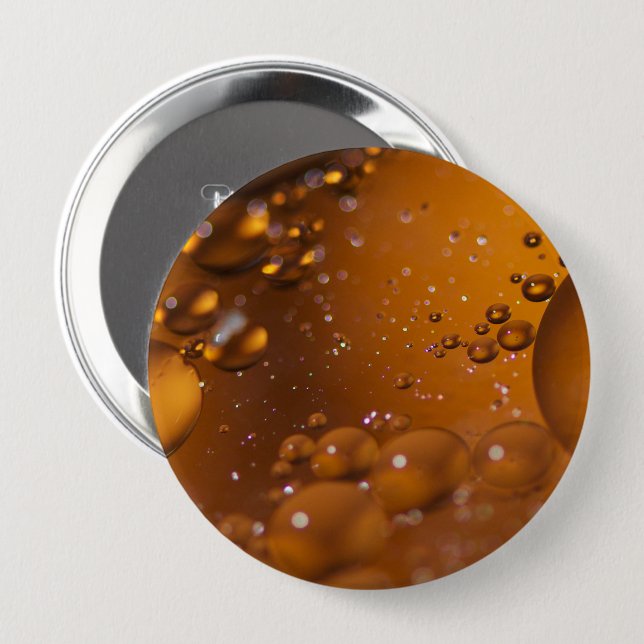 Oil on water pinback button (Front & Back)