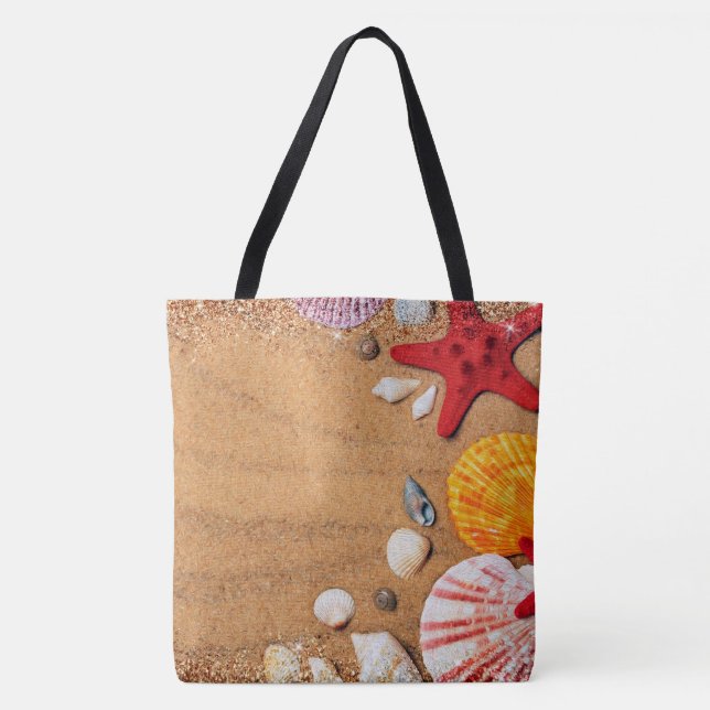 Oil Paint Beach Life Tote Bag (Front)