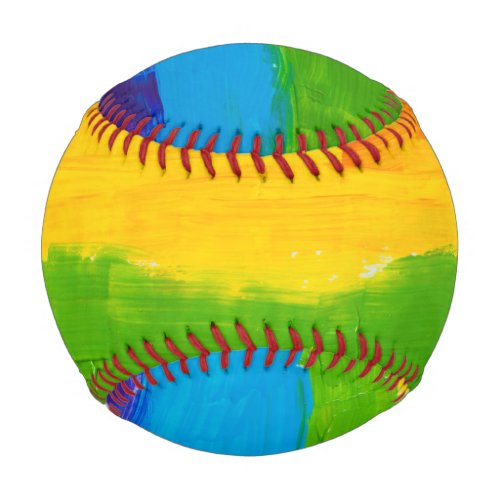 Oil paint Rainbow Colors Gay Lesbian LGBT Baseball