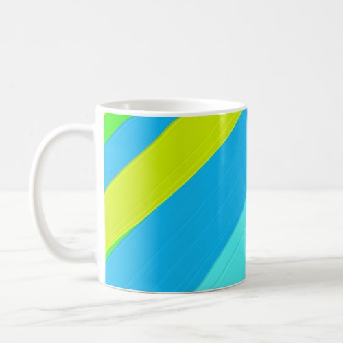 Oil Painted Bright diagonal lines Coffee Mug