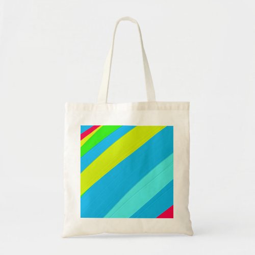Oil Painted Bright diagonal lines Tote Bag