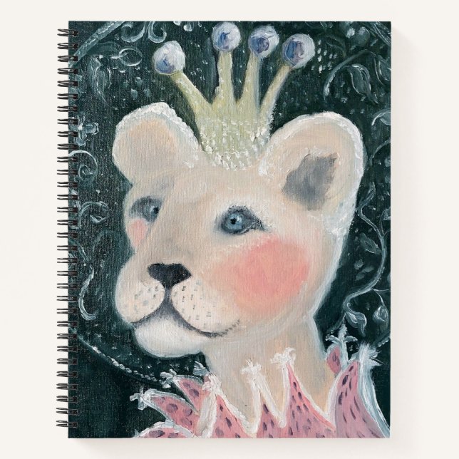 Oil painted holy cat notebook (Front)