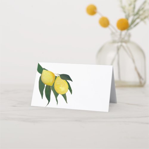 Oil Painted Lemon place cards