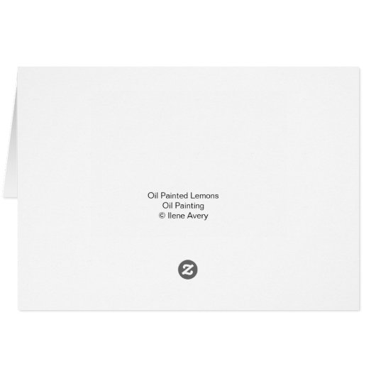 Oil Painted Lemons (Back Horizontal)