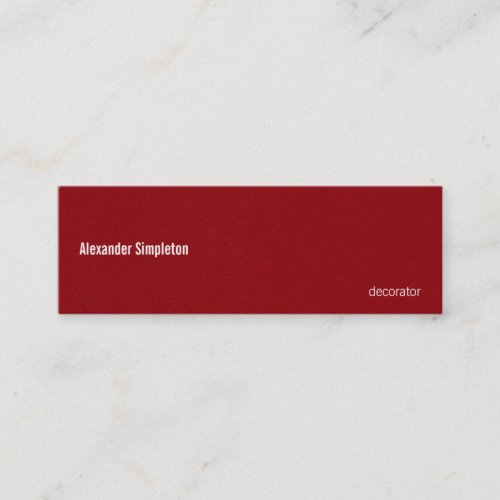 Oil Painted Looking Red Metal Texture Business Card