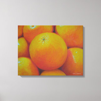 oil painted oranges canvas print