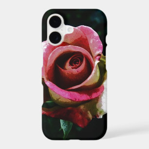 Oil painted red rose iPhone 17 case