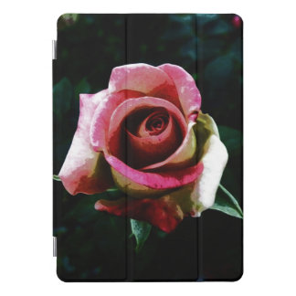 Oil painted red rose iPad pro cover